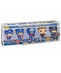 Original Captain America (1941) / Silver Age (1964) / Exoskeleton (1995) / Super Soldier (2005) / Steve Rogers (2016) (5-Pack)