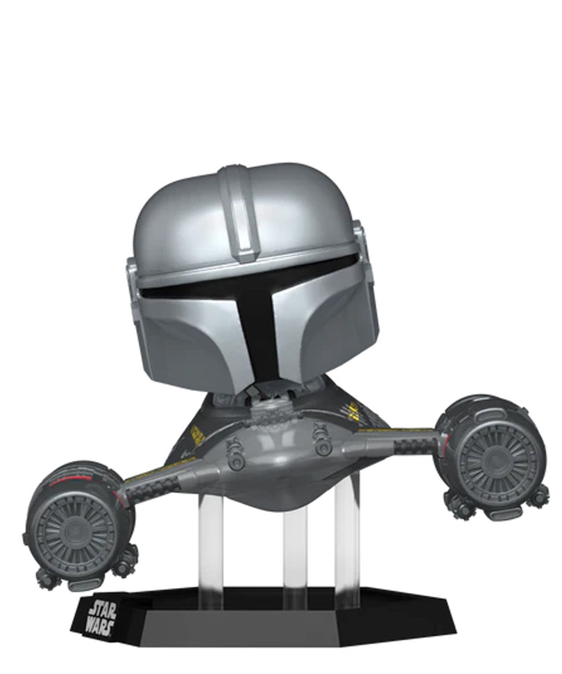 The Mandalorian in N1 Starfighter (with Grogu)