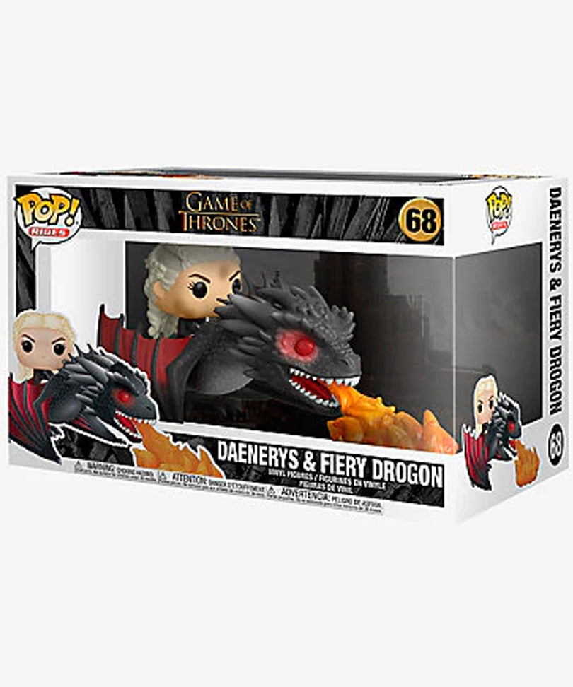Daenerys with Drogon (Flames)