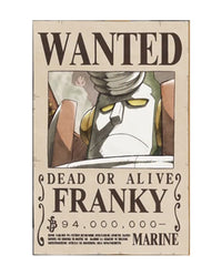 One Piece - Poster: "WANTED FRANKY" (52X38)