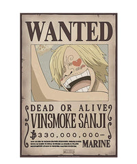 One Piece - Poster: "WANTED SANJI" (52X38)