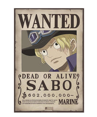 One Piece - Poster: "WANTED SABO" (52X38)