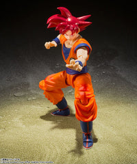 Dragon Ball Super - SSG Goku God of Virtue - Action Figure S.H. Figuarts 14 cm