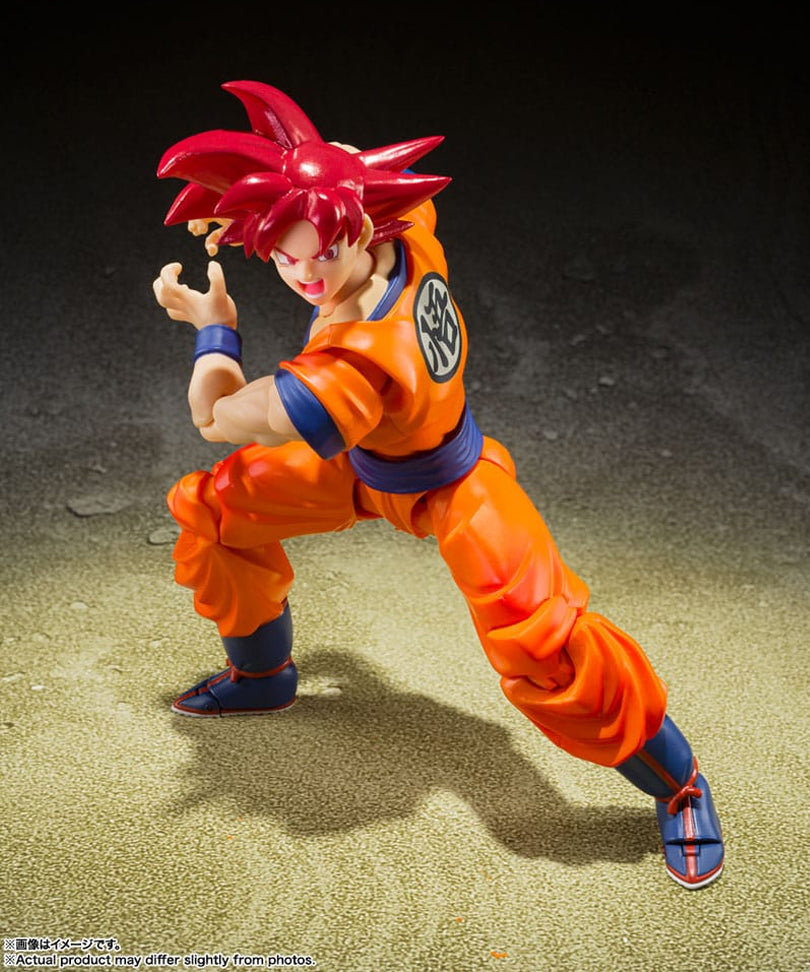 Dragon Ball Super - SSG Goku God of Virtue - Action Figure S.H. Figuarts 14 cm