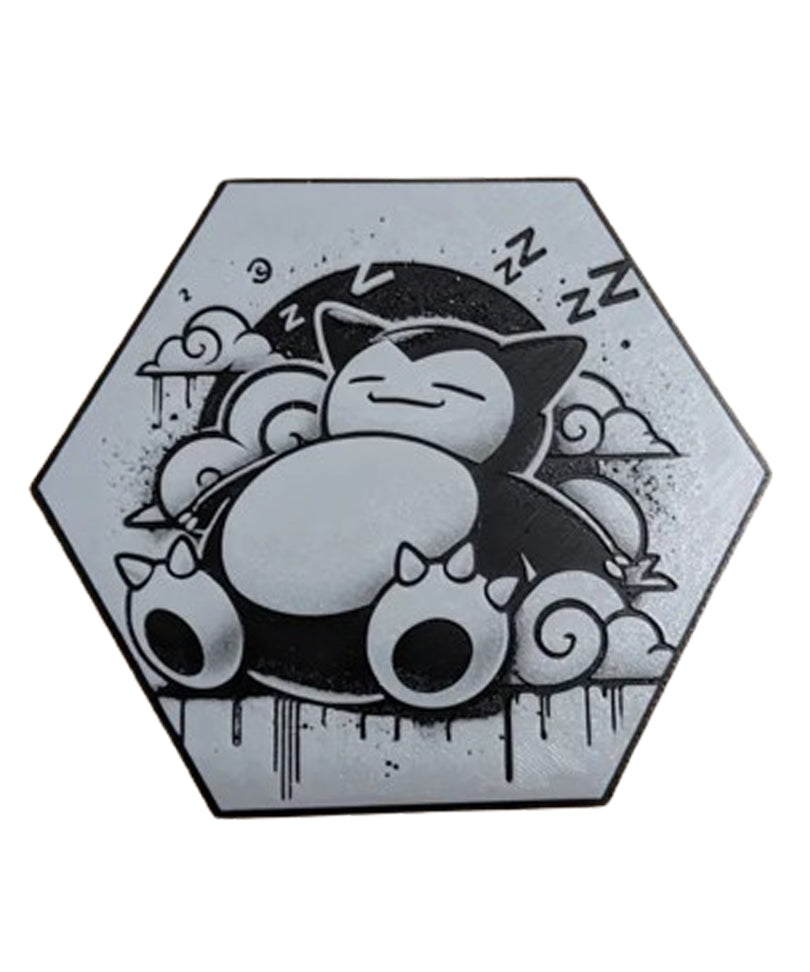 Stampa Esagono Snorlax Pokemon 3D