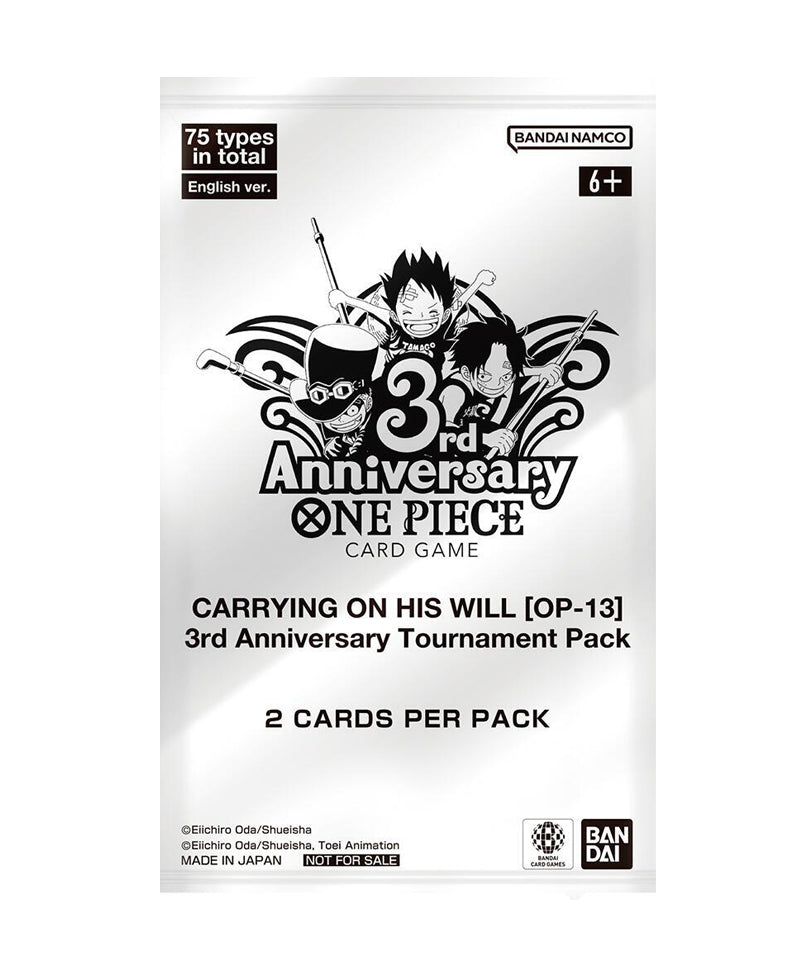 One Piece Card Game 3rd Anniversary Tournament Pack Carrying On His Will OP-13
