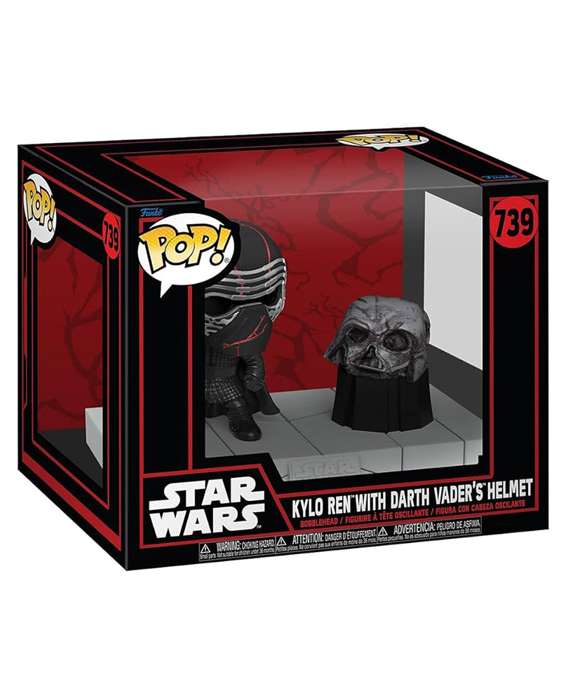 Kylo Ren with Darth Vader's Helmet