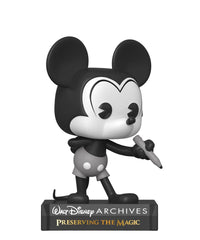 Plane Crazy Mickey (Black and White)