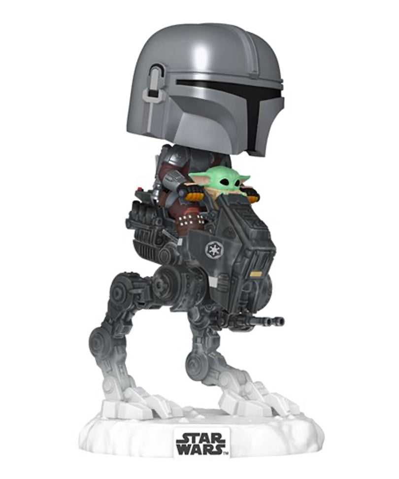 The Mandalorian with Grogu in Imperial Remnant AT-RT