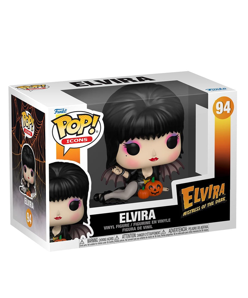 Elvira with Pumpkins