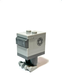 Gonk Droid (GNK Power Droid), Light Bluish Gray Body and Feet, Imperial Logo