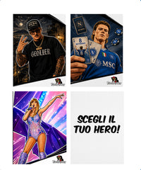Heroverse: Quadro in Alluminio con stampa UV Personalizzato