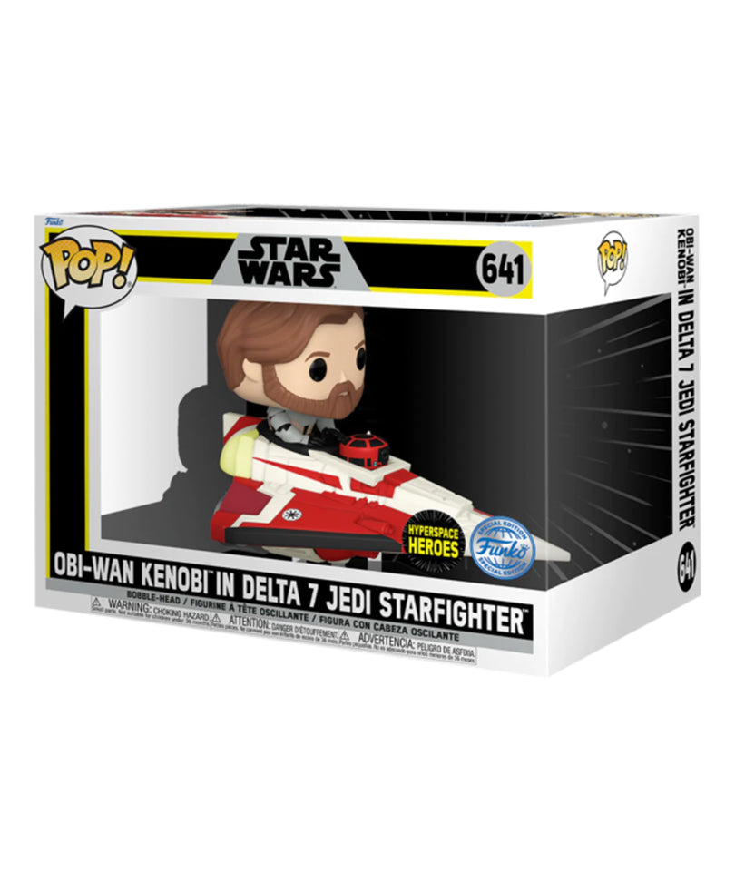 Obi-Wan Kenobi in Delta 7 Jedi Starfighter