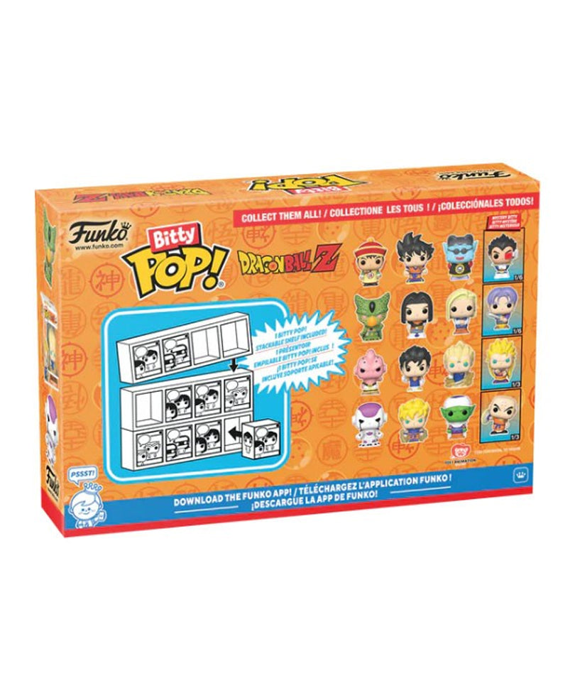 Cell (First Form) / Android 17 / Android 18 / Mystery Bitty (4-Pack)