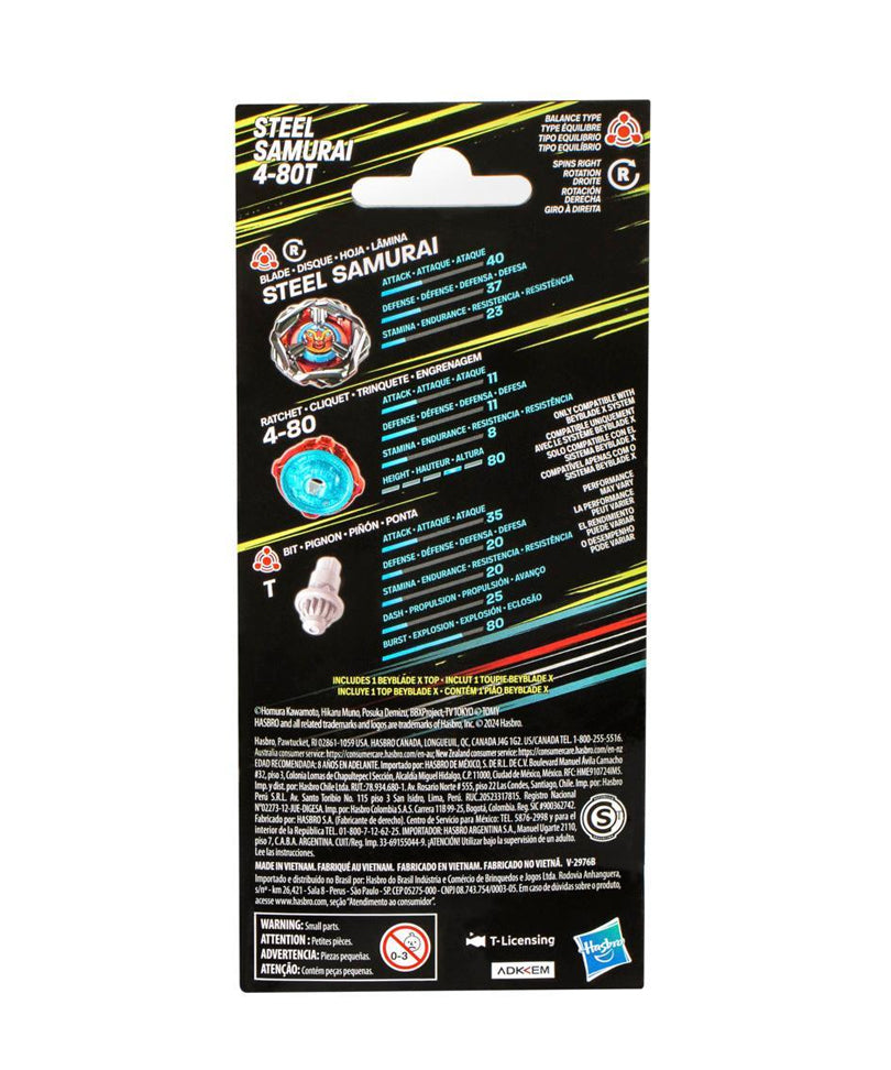 Beyblade X - Booster: Steel Samurai 4-80T