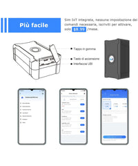 Localizzatore GPS con batteria ricaricabile da 6000 mAh