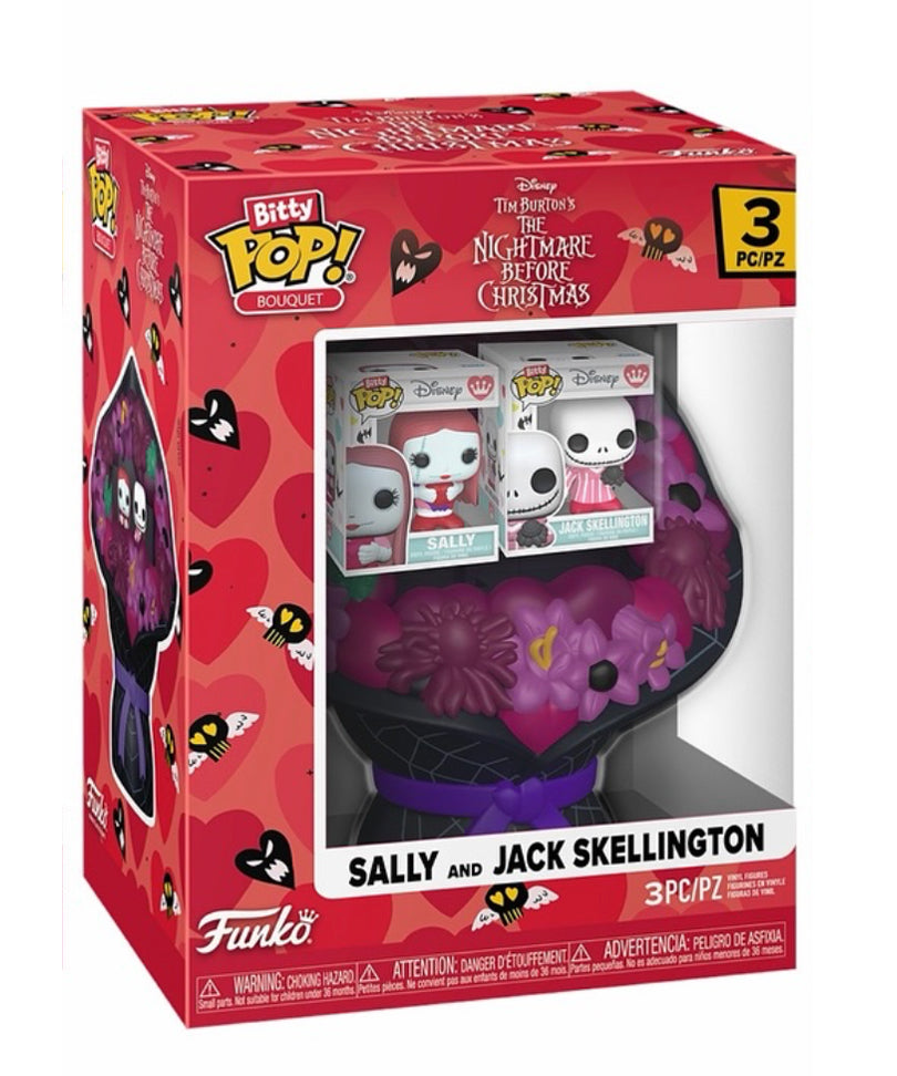 Bitty Pop! Bouquet Sally & Jack Skellington (Valentine)