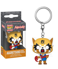 Aggretsuko with Guitar Keychain