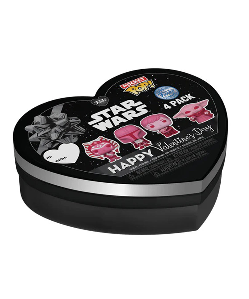 Ahsoka / Mandalorian / Luke Skywalker / Grogu 4-Pack Marvel Valentine Mystery Minis