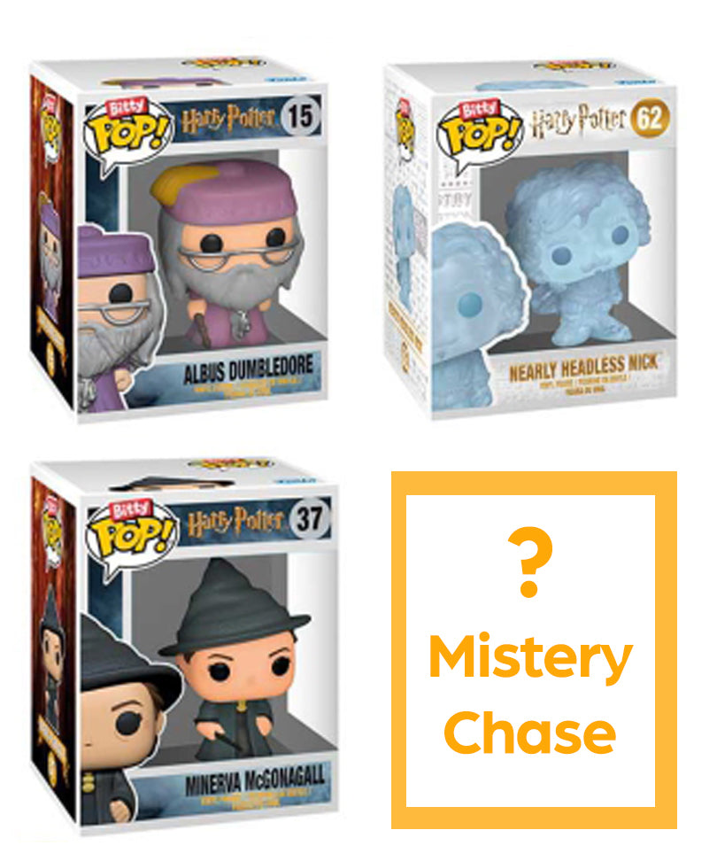 Albus Dumbledore (Prisoner of Azkaban) / Nearly Headless Nick / Minerva McGranitt / Mystery Bitty (4-Pack)