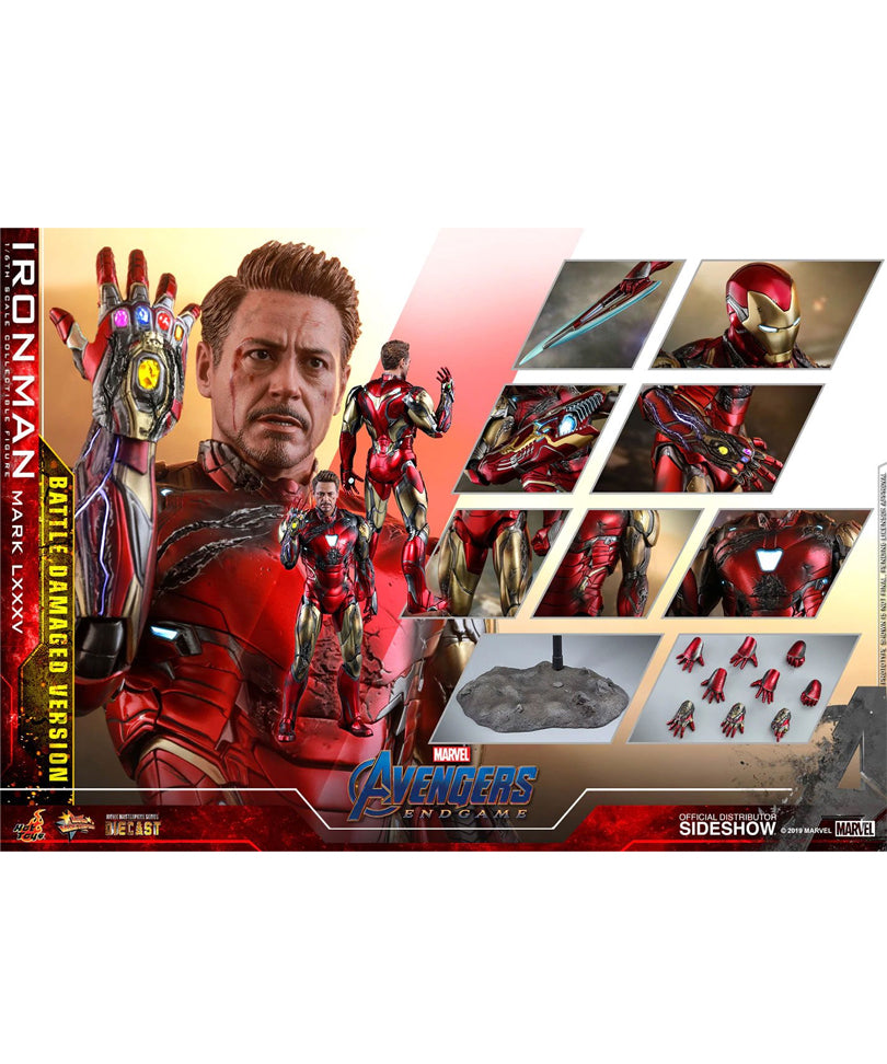 Avengers: Endgame Movie Masterpiece Action Figure 1/6 Iron Man Mark LXXXV Battle Damaged 32 cm