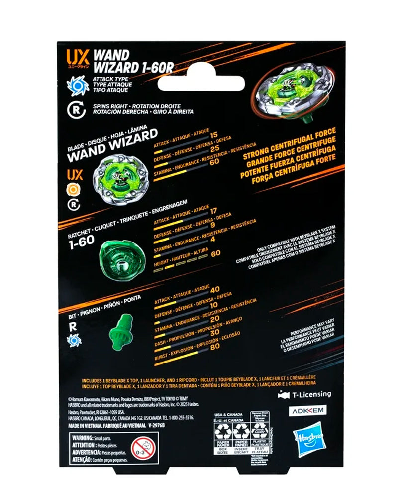 Beyblade X - Starter Pack: Wand Wizard 1-60R UX