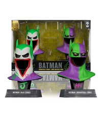 DC Direct Batman 1:3 Cowl Prop Replica Batman Hush + Batman Knightfall Jokerozed (2-Pack)