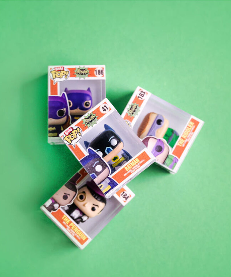  Batman (Classic 1966 TV) / The Riddler (Classic 1966 TV) /  Batgirl (Classic 1966 TV) / Mystery Bitty (4-Pack) 