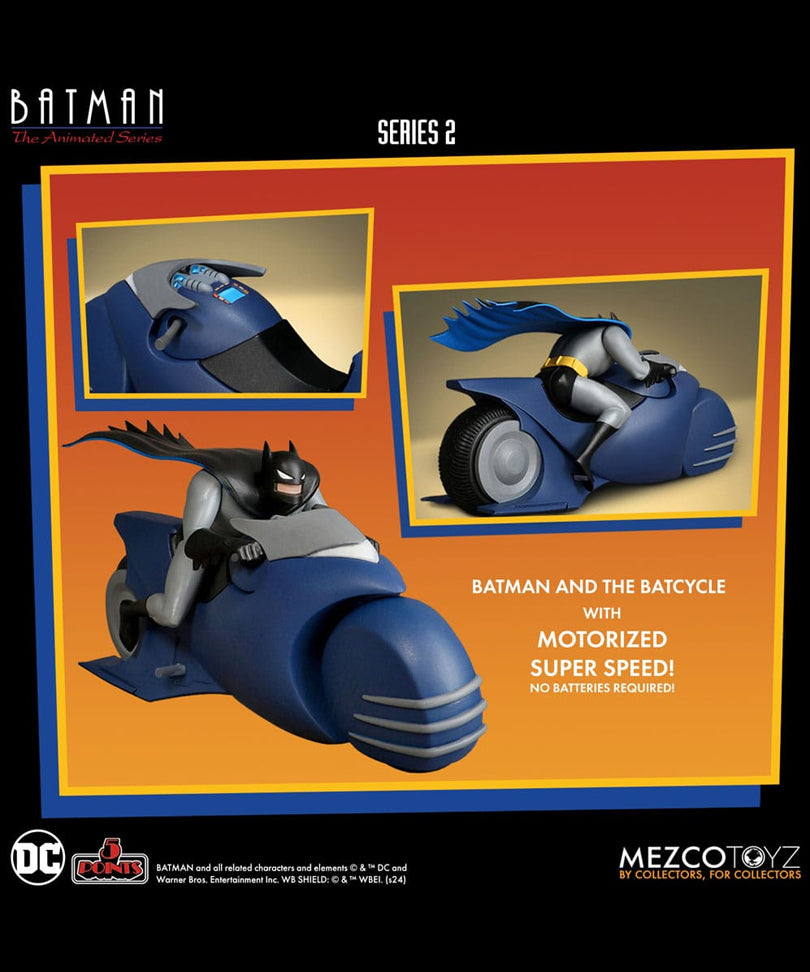 Batman: The Animated Series 2 (Batcycle) - DC Comics 5 Points Action Figures 9 cm