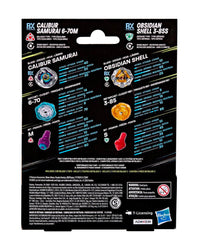 Beyblade X - Dual Pack: Calibur Samurai 6-70M & Obsidian Shell 3-85S