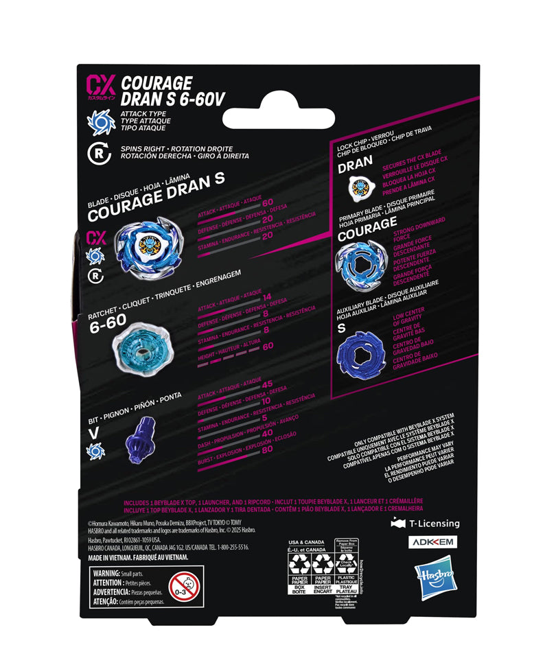 Beyblade X - Starter Pack: Courage Dran S 6-60V CX