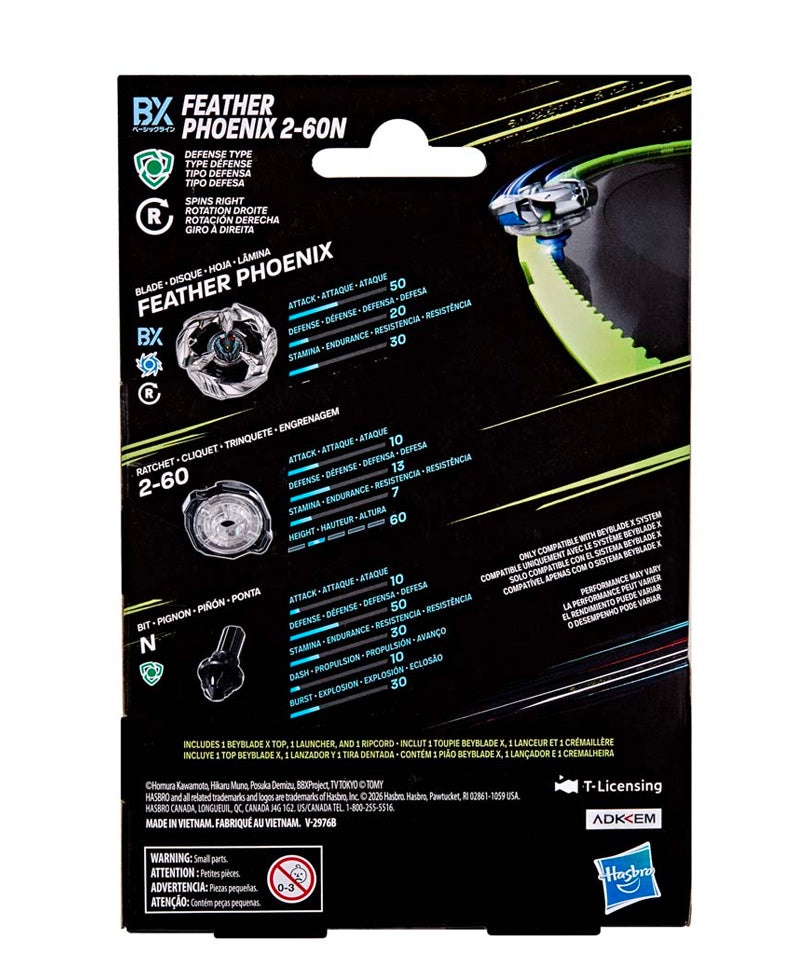 Beyblade X - Starter Pack: Feather Phoenix 2-60N