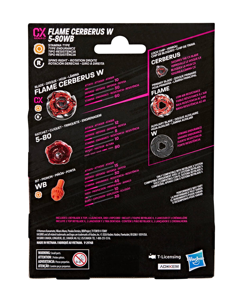 Beyblade X - Starter Pack: Flame Cerberus W 5-80WB