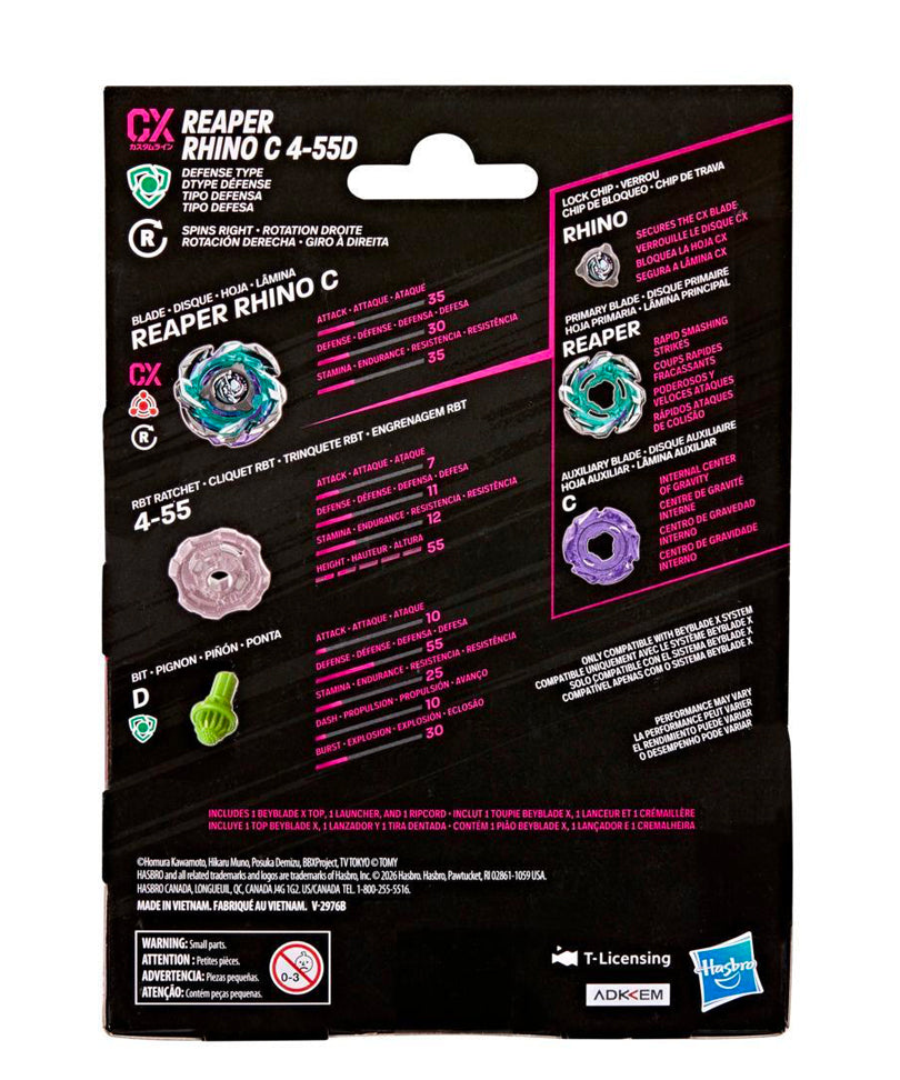 Beyblade X - Starter Pack: Reaper Rhino C 4-55D