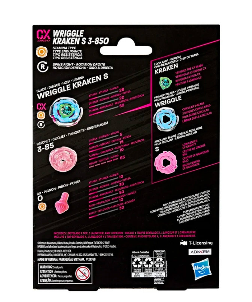 Beyblade X - Starter Pack: Wriggle Kraken S 3-85O CX