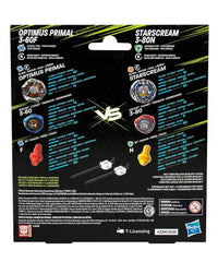 Beyblade X - Transformers Dual Pack: Optimus Primal 3-60F e Starscream 3-80N
