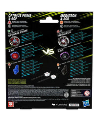 Beyblade X - Transformers Dual Pack: Optimus Prime 4-60P e Megatron 4-80B