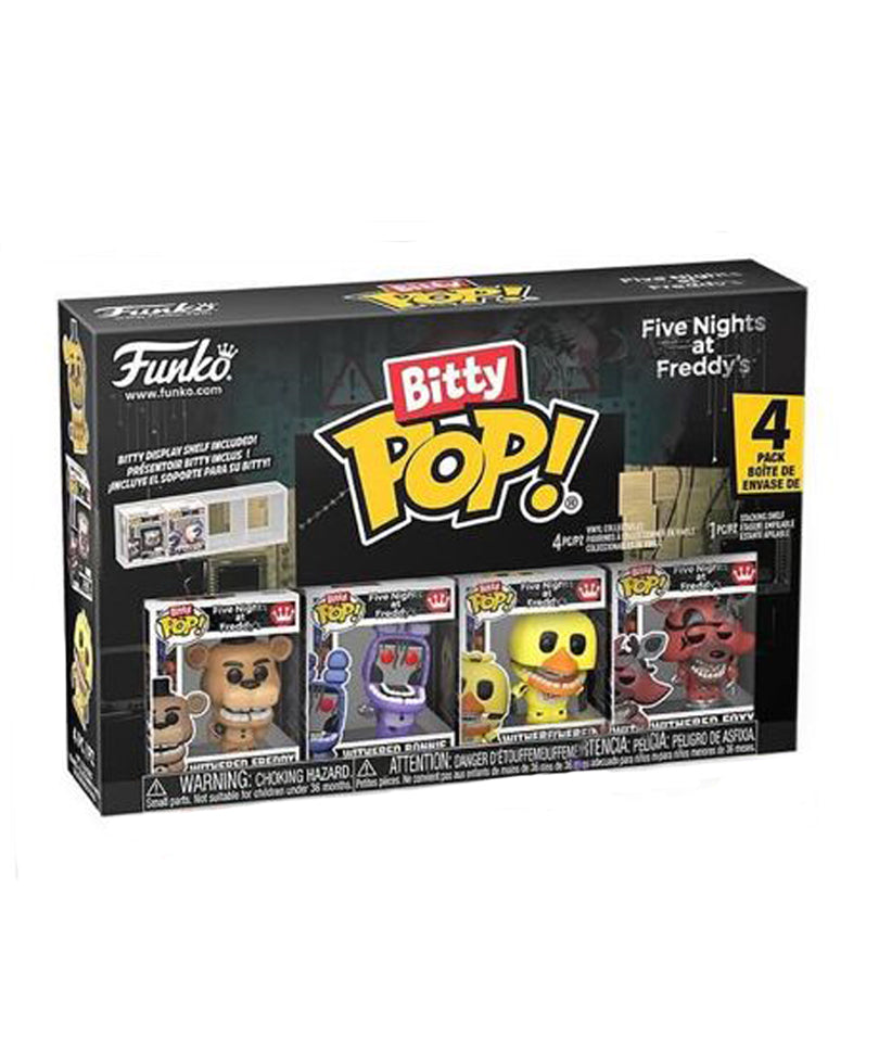 Whitered Freddy / Withered Bonnie / Withered Chica / Withered Fox (4-Pack)