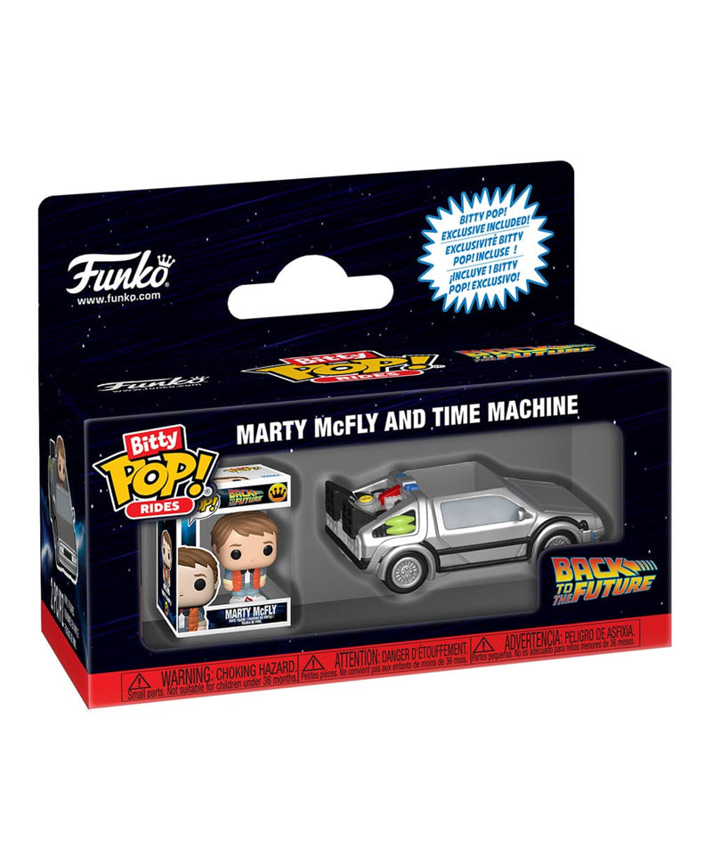 Bitty POP! Rides - Marty McFly and Time Machine
