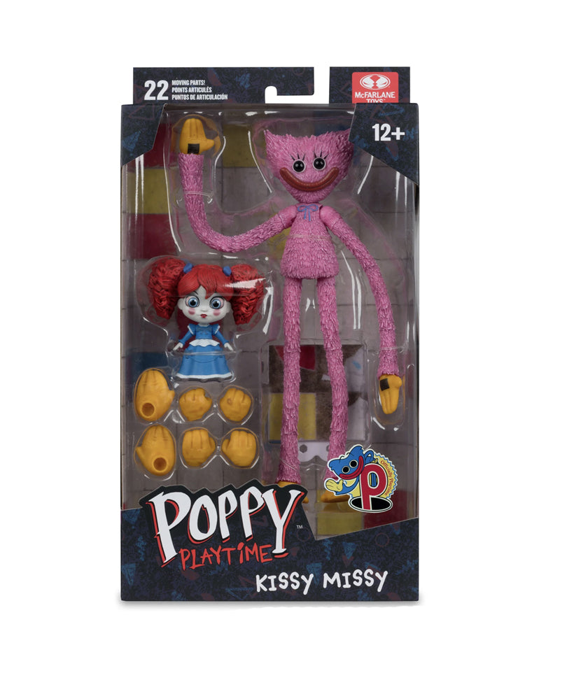 Poppy Playtime - Kissy Missy (con Poppy) - Action Figure 18 cm