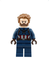 Captain America - Dark Blue Suit, Dark Brown Hands, Hair
