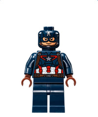 Captain America - Dark Blue Suit, Reddish Brown Hands, Mask