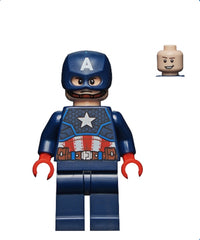 Captain America - Dark Blue Suit, Red Hands, Helmet