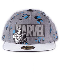 Cappello con visiera Marvel AOP - Grigio