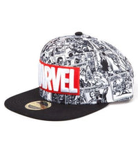 Cappello con visiera Marvel - Classic Red and White Logo