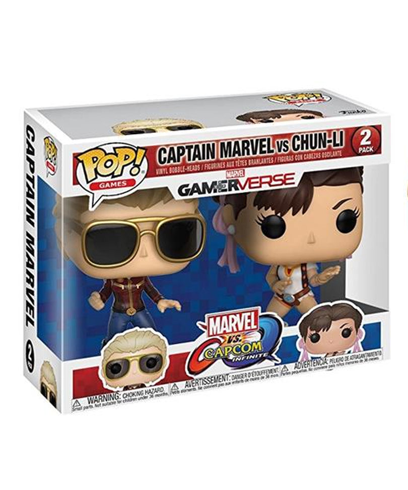 Captain Marvel vs Chun-Li (2-Pack)