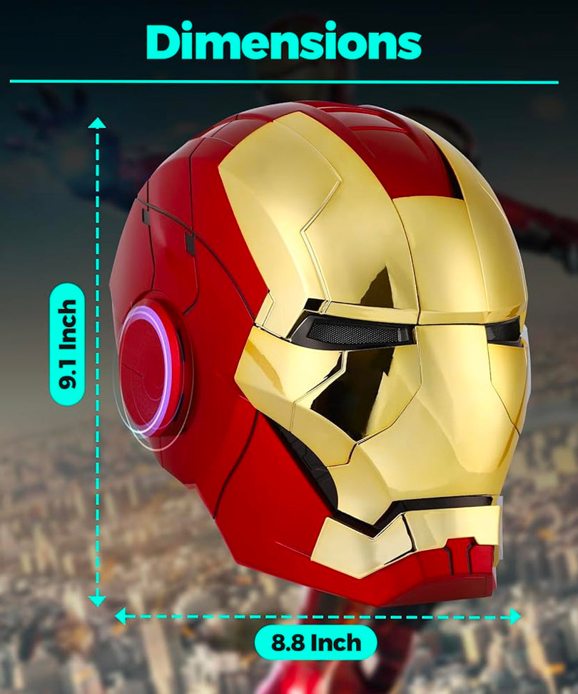 Casco Iron Man MK5 1:1 con Controllo Vocale e LED