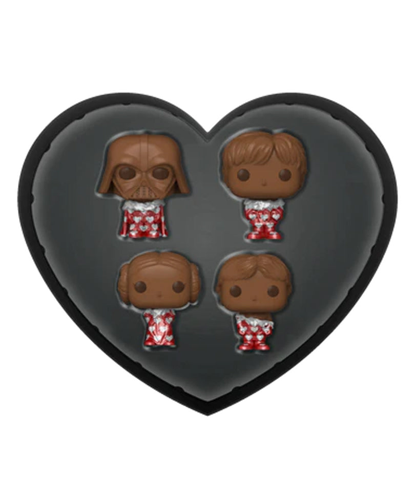 Darth Vader (Val Choc) / Leia (Val Choc) / Luke Skywalker (Val Choc) / Han Solo (Val Choc) 4-Pack Star Wars Valentine Mystery Minis