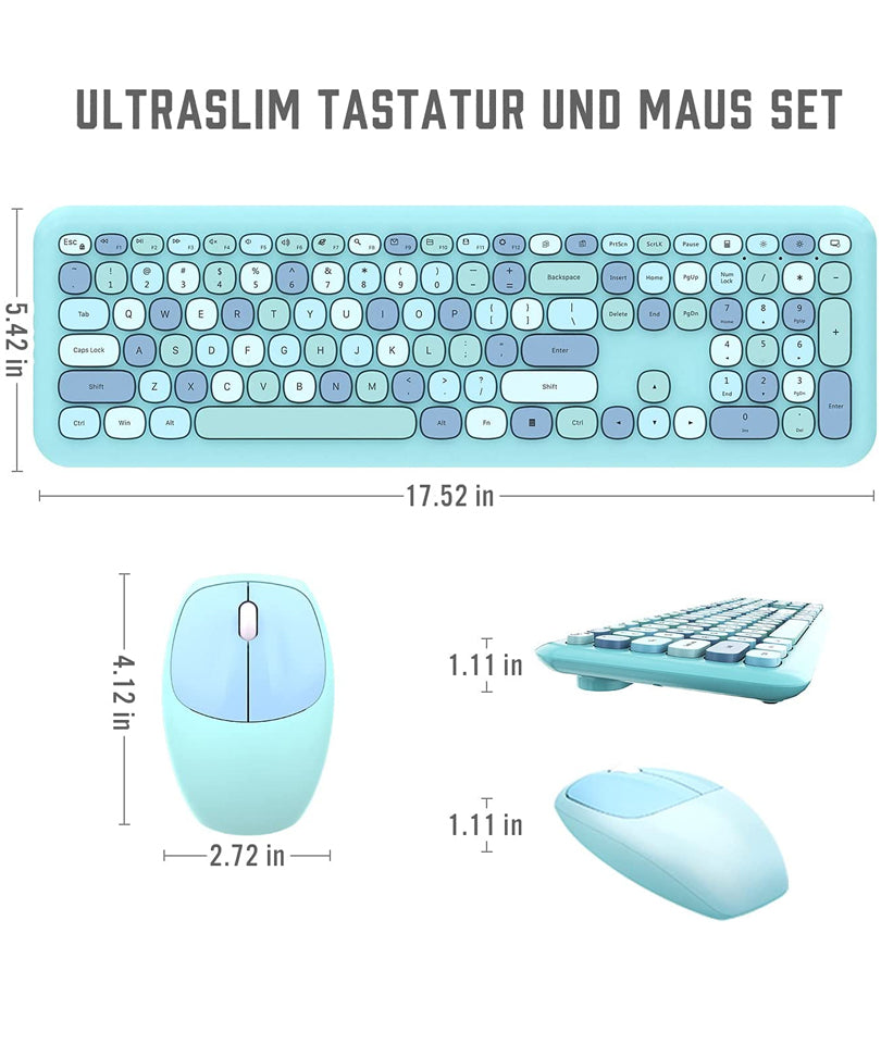 Dedeo - Tastiera e Mouse Wireless