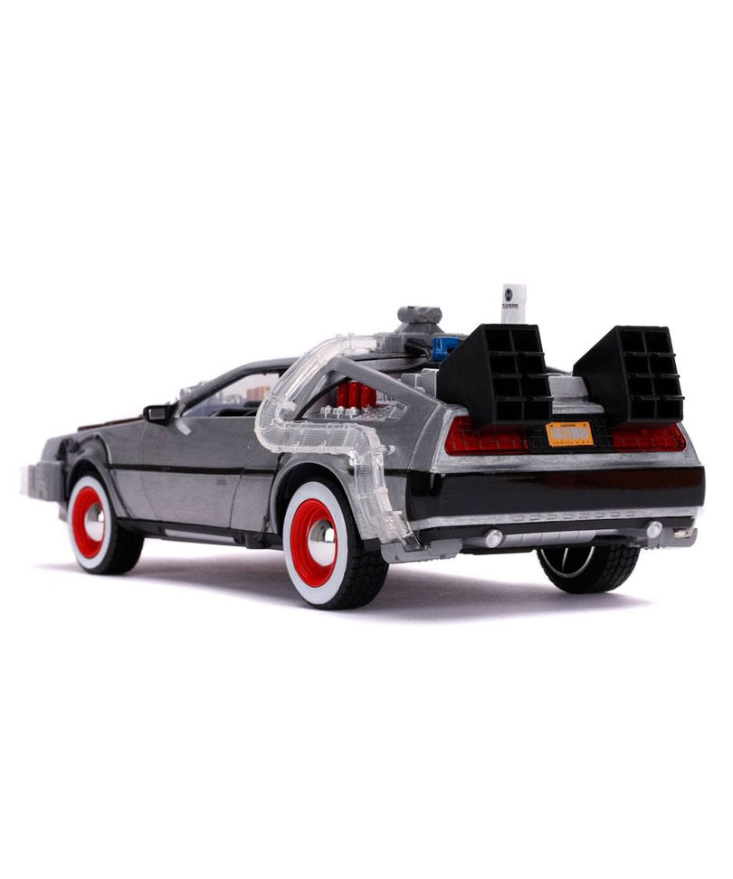 DeLorean Time Machine Back To The Future III Hollywood Rides Diecast Model 1/24
